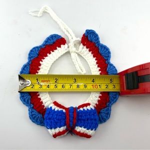 Hand crocheted pet collar